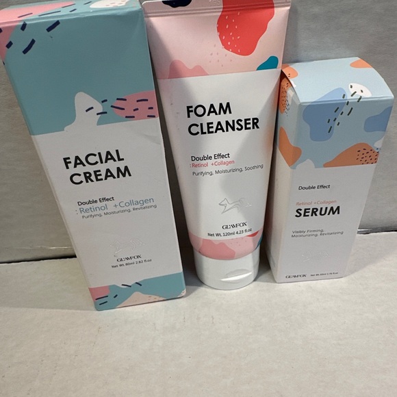 Glamfox Skincare Set 3: Wash, Collagen Moisturizer & Serum anti aging - Picture 5 of 6